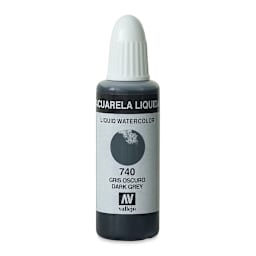 Vallejo Liquid Watercolor - Dark Grey, 32 ml