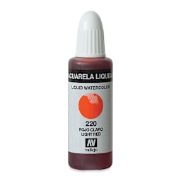Vallejo Liquid Watercolor - Light Red, 32 ml