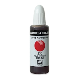 Vallejo Liquid Watercolor - Deep Red, 32 ml