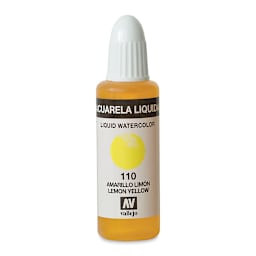 Vallejo Liquid Watercolor - Lemon Yellow, 32 ml