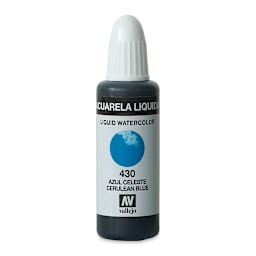 Vallejo Liquid Watercolor - Cerulean Blue, 32 ml