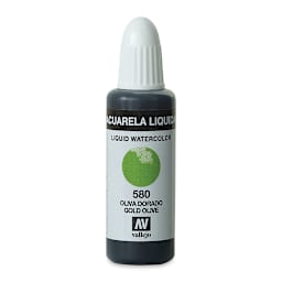 Vallejo Liquid Watercolor - Gold Olive, 32 ml