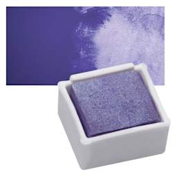 Derwent Watercolor Pan - Metallic Purple pan and swatch