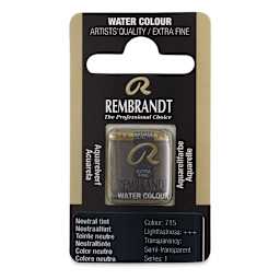 Rembrandt Watercolor Half Pan - Neutral Tint