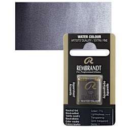 Rembrandt Watercolor Half Pan - Neutral Tint pan and swatch