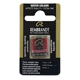 Rembrandt Watercolor Half Pan - Permanent Madder Lake