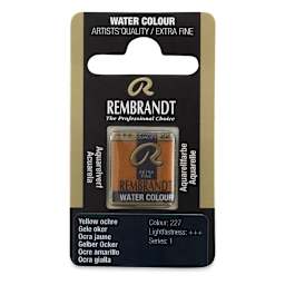 Rembrandt Watercolor Half Pan - Yellow Ochre