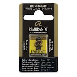 Rembrandt Watercolor Half Pan - Cadmium Yellow Lemon