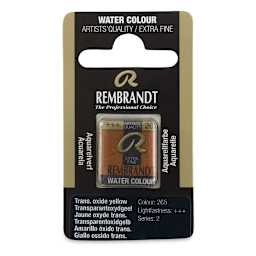 Rembrandt Watercolor Half Pans - Transparent Oxide Yellow