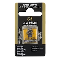 Rembrandt Watercolor Half Pan - Gamboge
