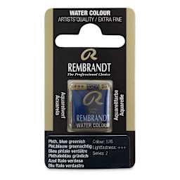 Rembrandt Watercolor Half Pan - Phthalo Blue Greenish