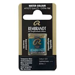 Rembrandt Watercolor Half Pan - Turquoise Blue