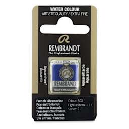Rembrandt Watercolor Half Pan - French Ultramarine