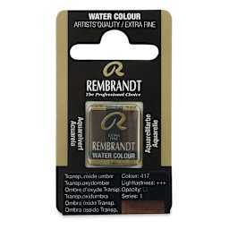 Rembrandt Watercolor Half Pan - Transparent Oxide Umber