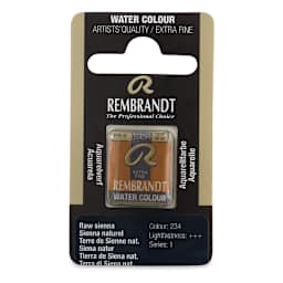 Rembrandt Watercolor Half Pan - Raw Sienna