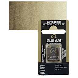 Rembrandt Watercolor Half Pan - Sepia pan and swatch