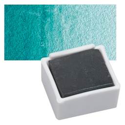 Derwent Graphitint Paint Pan - Slate Green pan and swatch
