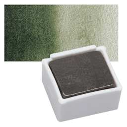 Derwent Graphitint Paint Pan - Green Grey pan and swatch