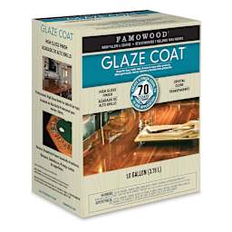 Famowood Glaze Coat - Angled view of Gallon size Clear Epoxy Kit