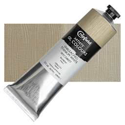 Cranfield Artists' Oil Paint - Unbleached Titanium White, 225 ml, Tube and swatch