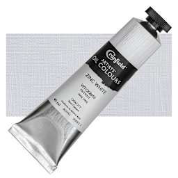 Cranfield Artists' Oil Paint - Zinc White, 40 ml, Tube and swatch