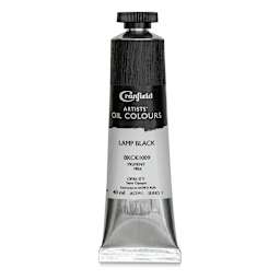 Cranfield Artists' Oils - Lamp Black, 40 ml, Tube