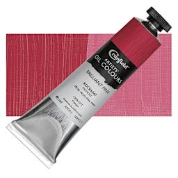 Cranfield Artists' Oil Paint - Brilliant Pink, 40 ml, Tube and swatch