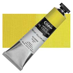 Cranfield Artists' Oil Paint - Bright Yellow Lake, 40 ml, Tube and swatch