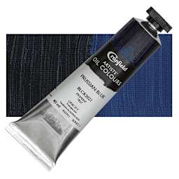 Cranfield Artists' Oil Paint - Prussian Blue, 40 ml, Tube and swatch