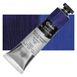 Cranfield Artists' Oil Paint - French Ultramarine Blue Red Shade, 40 ml, Tube and swatch