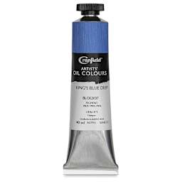 Cranfield Artists' Oils - front of 40 ml tube, King's Blue Deep