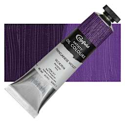 Cranfield Artists' Oil Paint - Manganese Violet, 40 ml, Tube and swatch