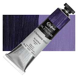Cranfield Artists' Oil Paint - Ultramarine Violet, 40 ml, Tube and swatch