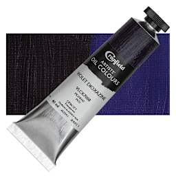 Cranfield Artists' Oil Paint - Violet Dioxazine, 40 ml, Tube and swatch