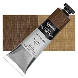 Cranfield Artists' Oil Paint - Raw Sienna, 40 ml, Tube and swatch