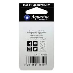 Daler-Rowney Aquafine Watercolors - Set of 2, Ivory Black and Lamp Black, Half Pan back of package