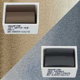 Daler-Rowney Aquafine Watercolors - Set of 2, Sepia Hue and Payne's Grey, Half Pans and swatches