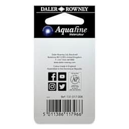 Daler-Rowney Aquafine Watercolors - Set of 2, Ultramarine Pink and Ultramarine Violet, Half Pan back of package