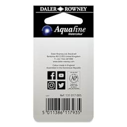 Daler-Rowney Aquafine Watercolors- Set of 2, Alizarin Crimson Hue and Rose Madder Hue back of package