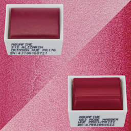 Daler-Rowney Aquafine Watercolors- Set of 2, Alizarin Crimson Hue and Rose Madder Hue, Half Pans with swatches