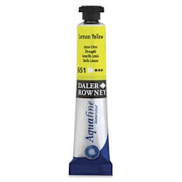 Daler-Rowney Aquafine Watercolor - Lemon Yellow, 8 ml Tube