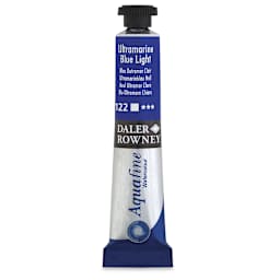 Daler-Rowney Aquafine Watercolors and Sets - Ultramarine Blue Light, 8 ml, Tube