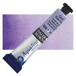 Daler-Rowney Aquafine Watercolor - Cobalt Violet Hue, 8 ml Tube and swatch