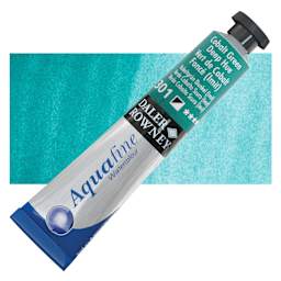 Daler-Rowney Aquafine Watercolor - Cobalt Green Deep, 8 ml Tube and swatch