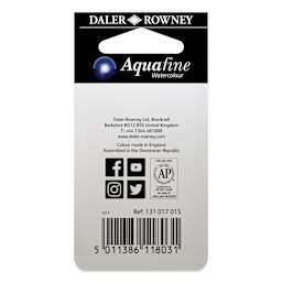 Daler-Rowney Aquafine Watercolors - Set of 2, Hooker's Green Light and Hooker's Green Dark, Half Pan back of package