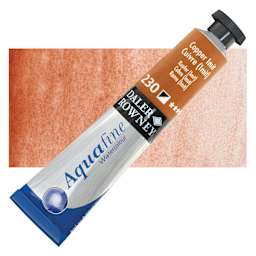Daler-Rowney Aquafine Watercolor - Copper, 8 ml Tube and swatch