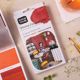 Viviva Colorsheets - Single Set, Assorted Colors (front of package with open book of colorsheets)