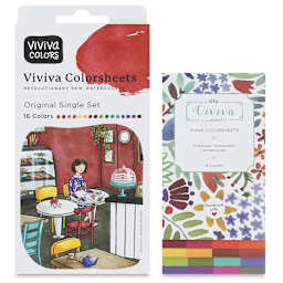 Viviva Colorsheets - Single Set, Assorted Colors (front of package and booklet of colorsheets)