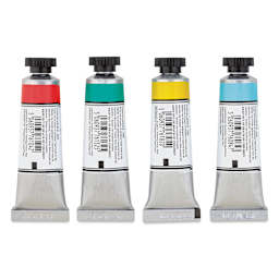 Michael Harding Artists Watercolors - MH Introductory, Set of 4, 15 ml back of tubes