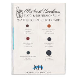 Michael Harding Artists Watercolor - Dot Card, 6 Colors, Flow & Dispersion